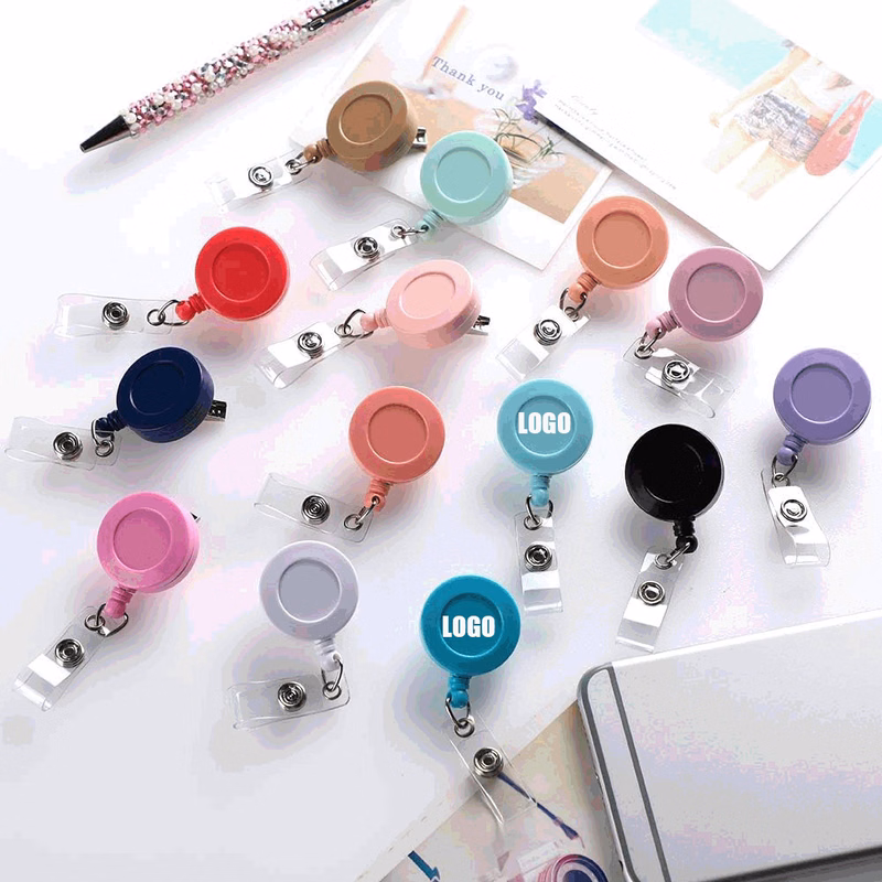 Retractable Badge Reel/ID Badge Holder with 360 Swivel Alligator Clip