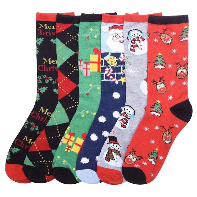 Women's Crew Socks - Christmas Style 1 Size 9-11 1