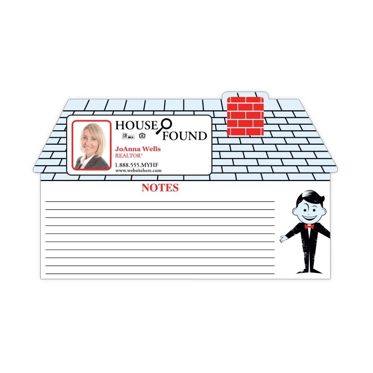 Mini Memo Board Shape - 8x4.75 Laminated - HOUSE / HOME - 14 pt. 1