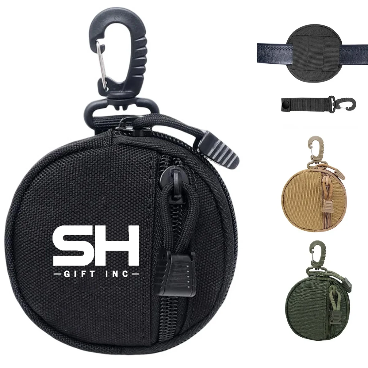 Tactical Round Pouch With Keychain Hook 1