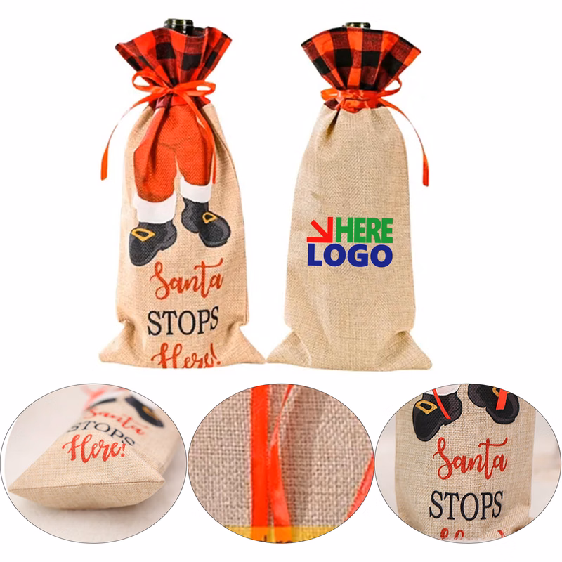 Christmas Red Wine Bag