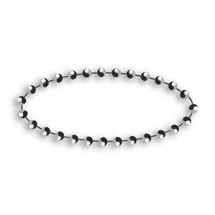 Silver Metal Ball Chain Badge Fastener (4 inch) 1