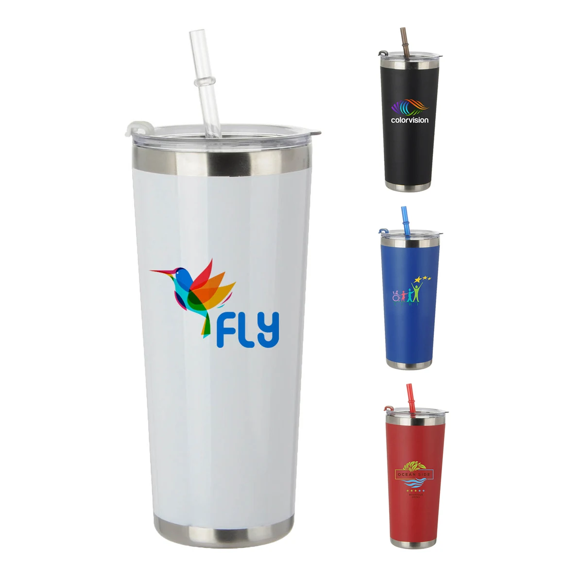 JORNIKOLOR 20 Oz Stainless Tumbler with Straw 1