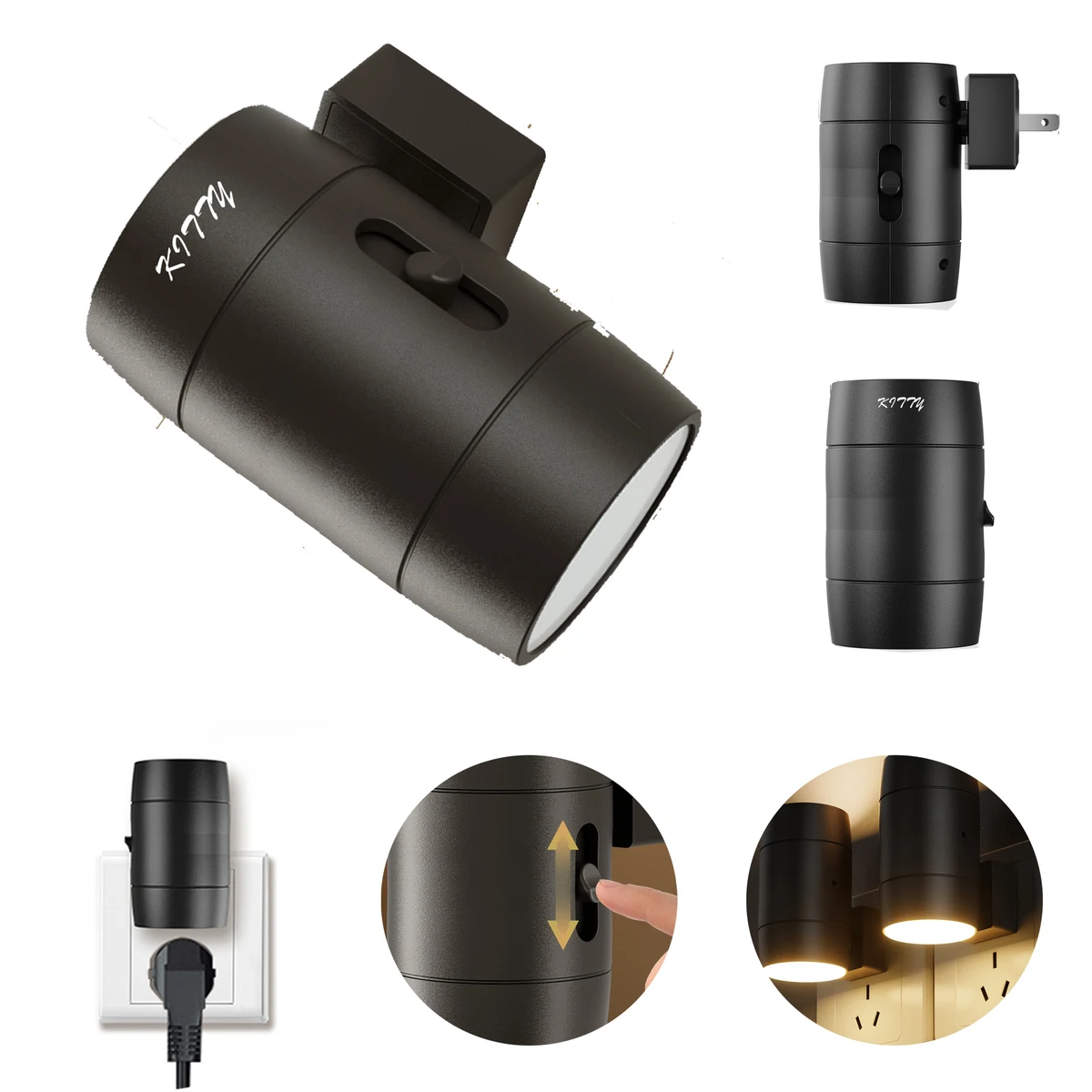 Rotatable Plug-in Light Sensor Night Light 1