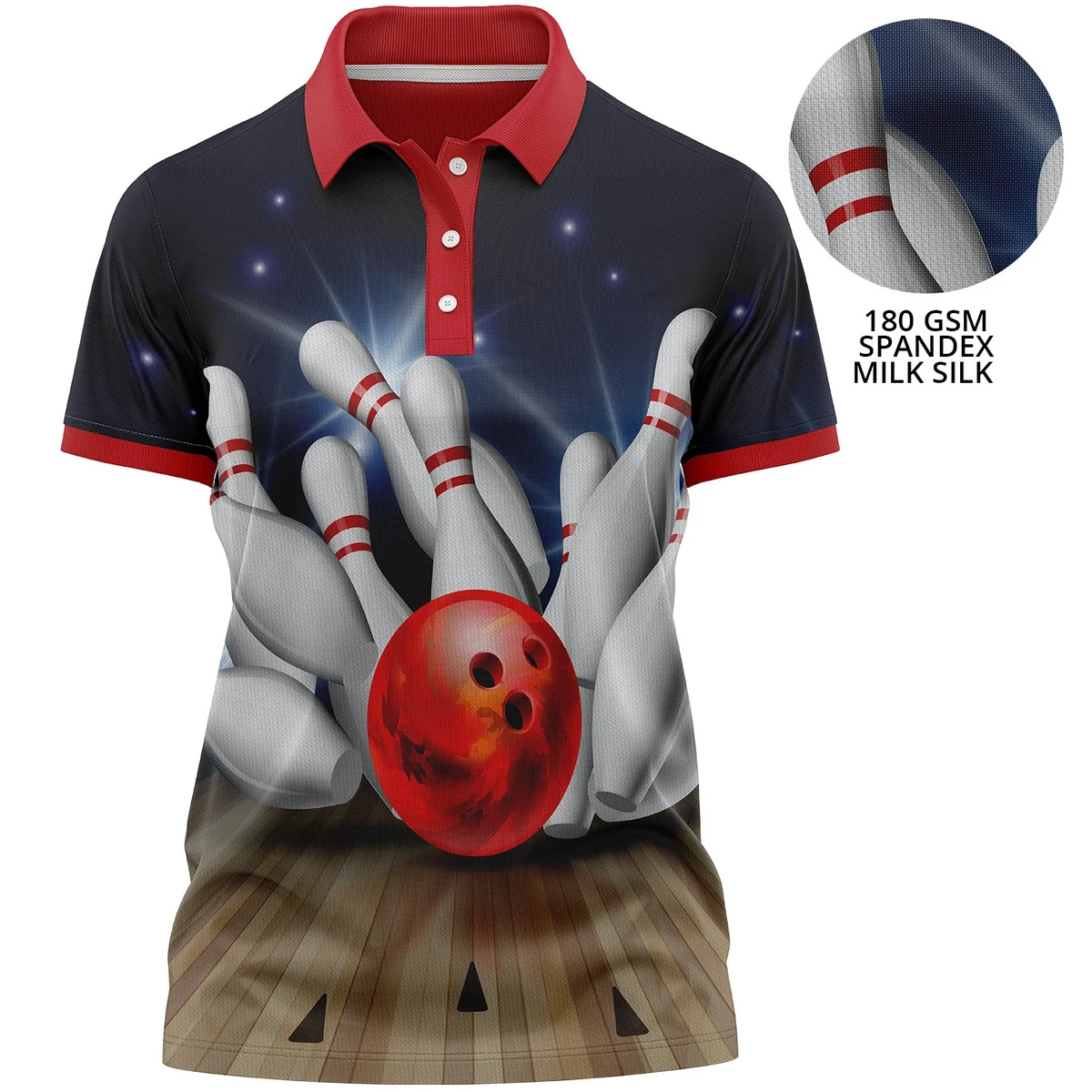 Women's 180 GSM Spandex Milk Silk Sublimation Performance Polo 1