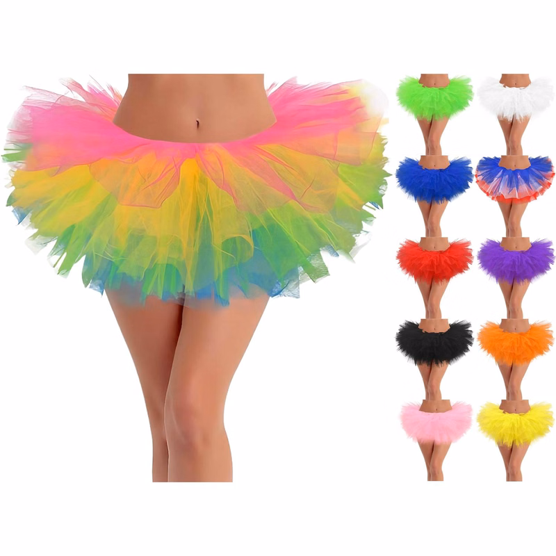 Fluffy Layered Tulle Ballet Dance Skirt