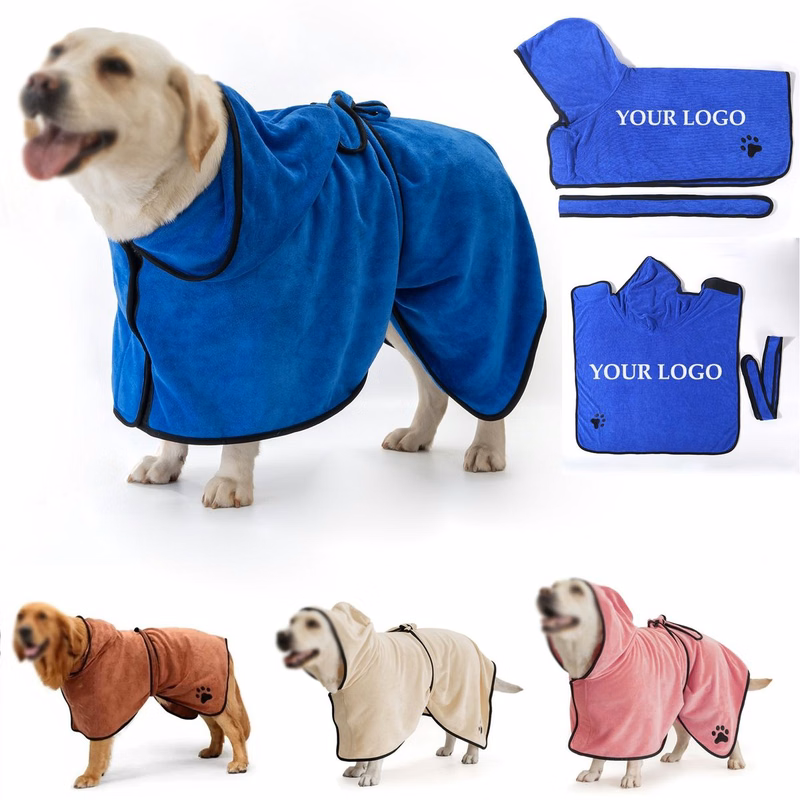 Dry Fast Super Absorbent Dog Bag Bathrobe Drying Towel