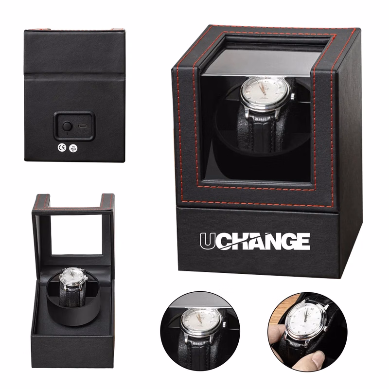 Single Watch Winder With Quiet Motor And Display Lid