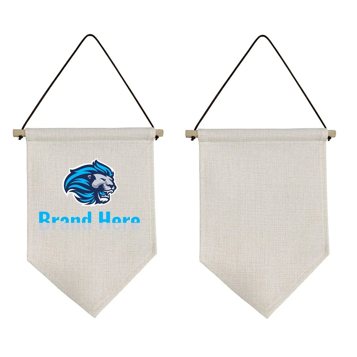 Linen Triangle Wall Pennant Banner 1