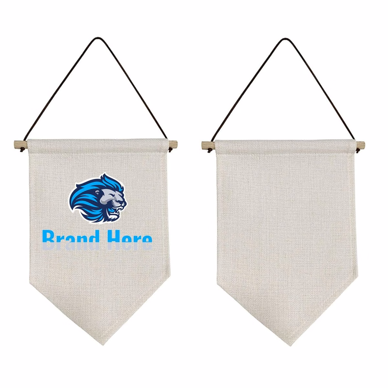 Linen Triangle Wall Pennant Banner