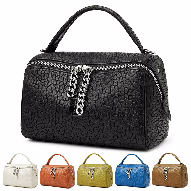 Genuine Leather zipper cross-body women's bag handbag