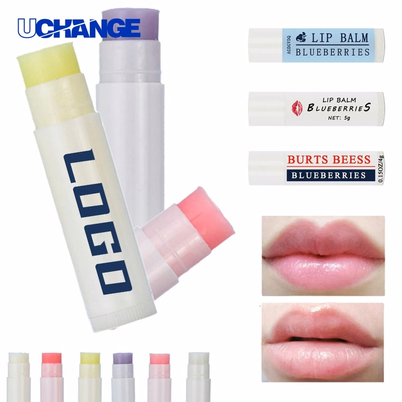 Beauty Natural Lip Balm with Colorful Label