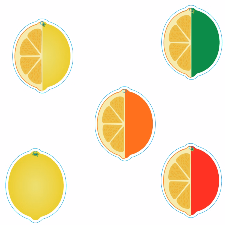 Lemon or Lime Shape Custom Air Fresheners - Top 10 Scents