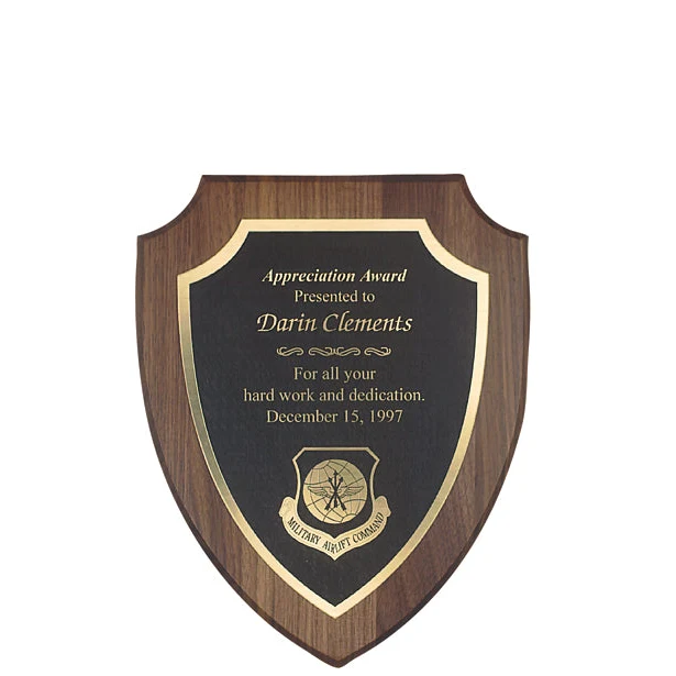 Simulated Walnut Arrowhead Plaque 1