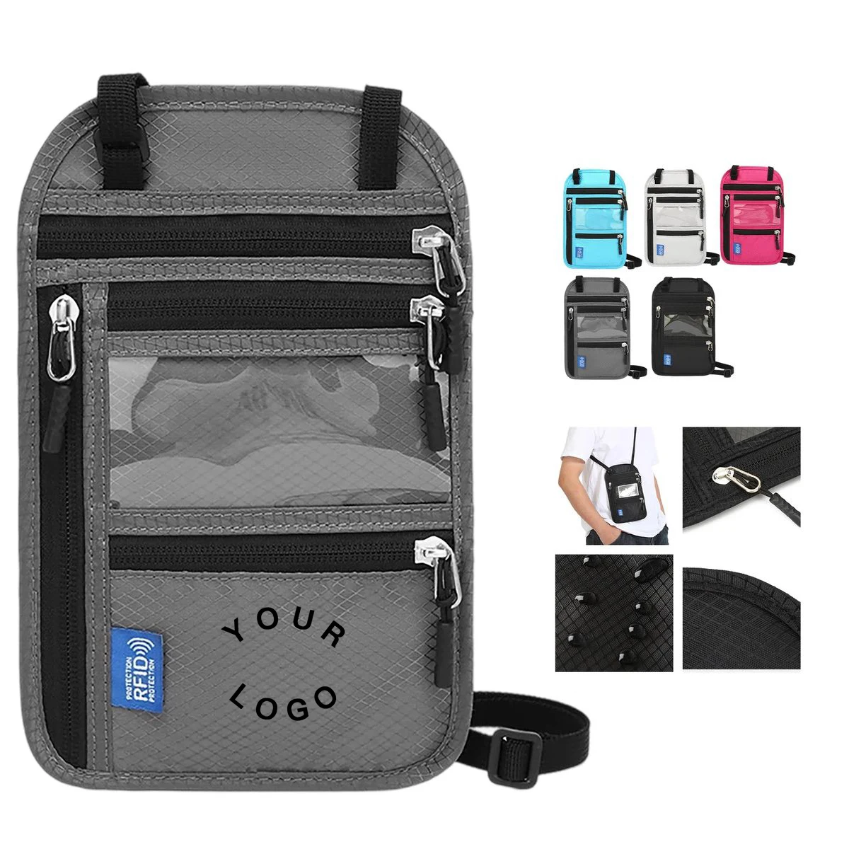 Neck Hanging Passport Wallet for Travel 1