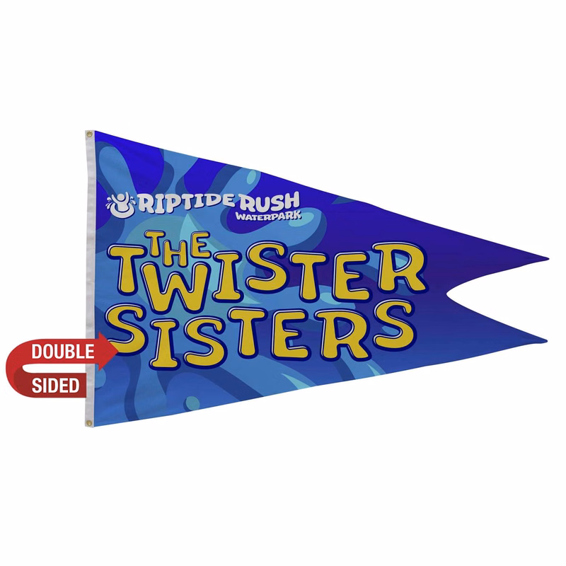 4' x 6' Nylon Burgee Flag Double-Sided