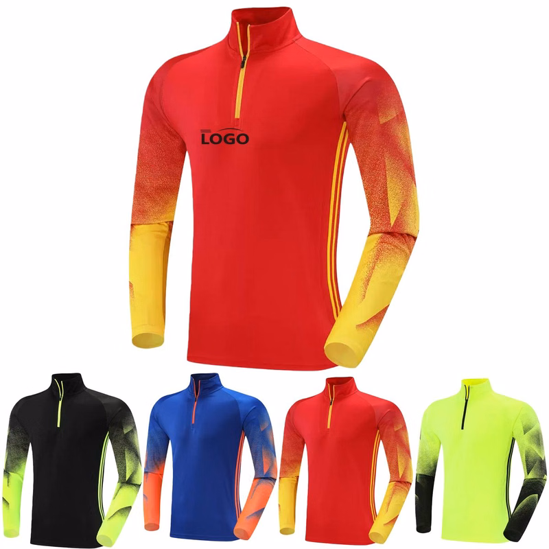 Polyester Long-sleeve Soccer Training Jersey