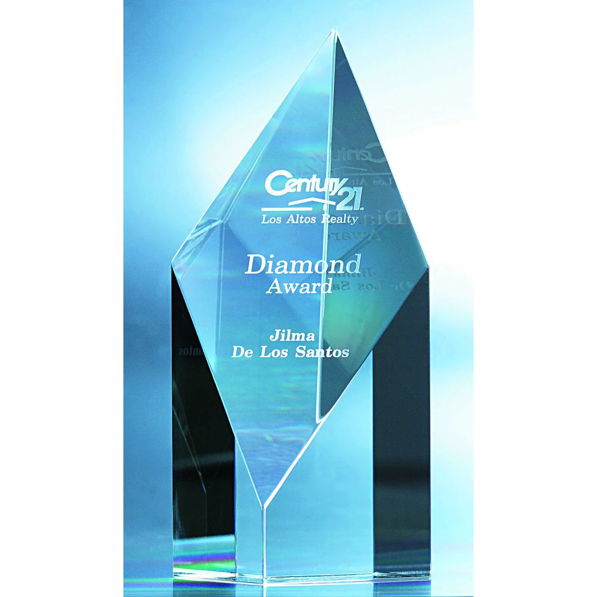 4" Crystal Diamond Award 1