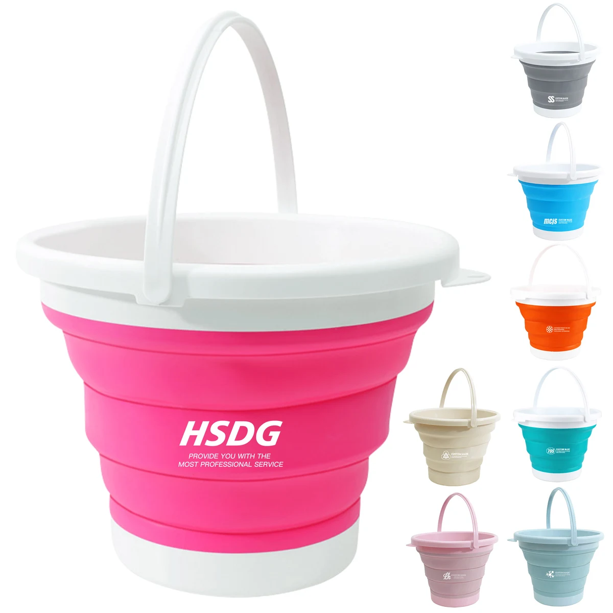 Portable Folding Bucket with Handle 1