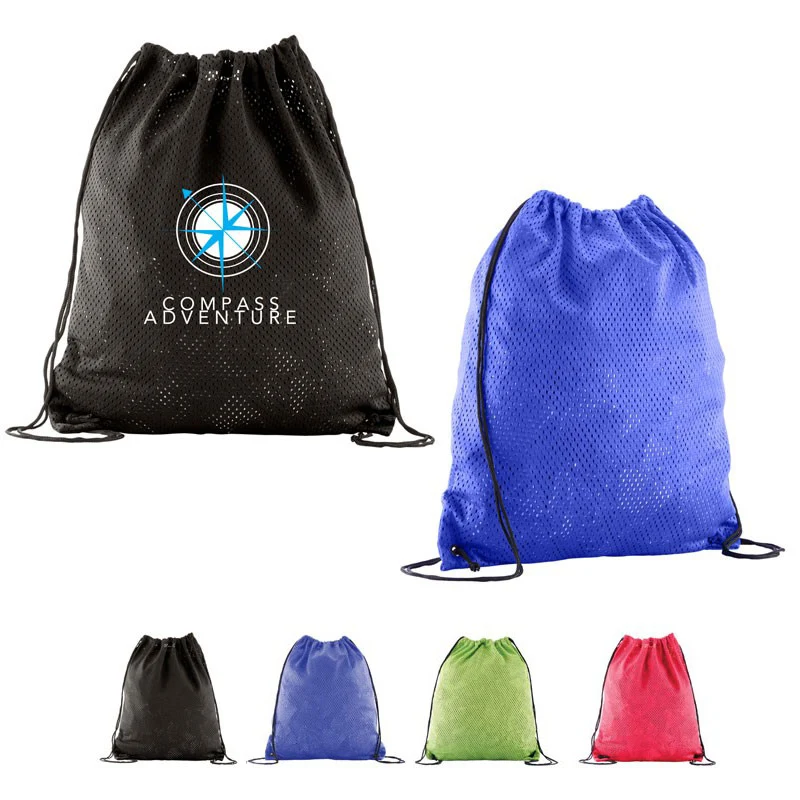 Sports Jersey Mesh Drawstring Backpack 1