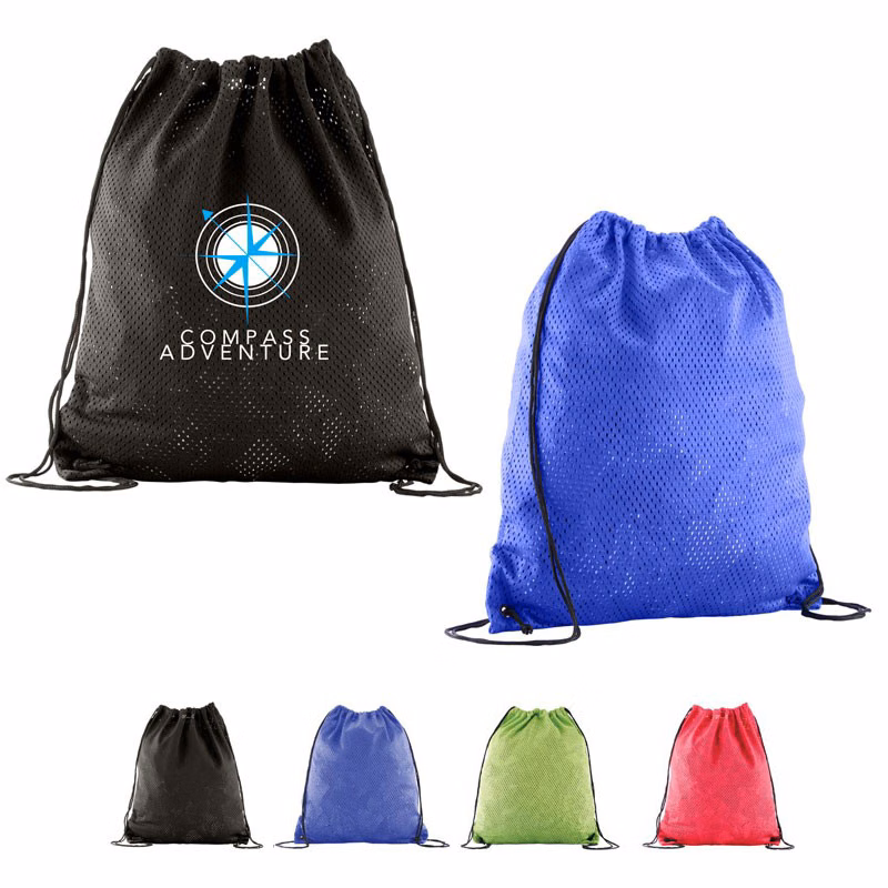 Sports Jersey Mesh Drawstring Backpack