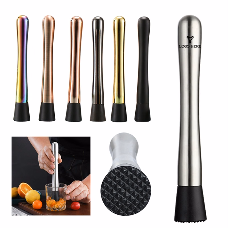 10" Stainless Steel Cocktail Muddler