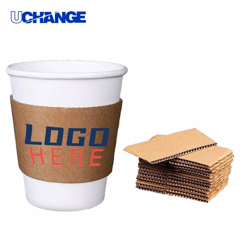 Corrugated Kraft Paper Coffee Cup Sleeve Insulator