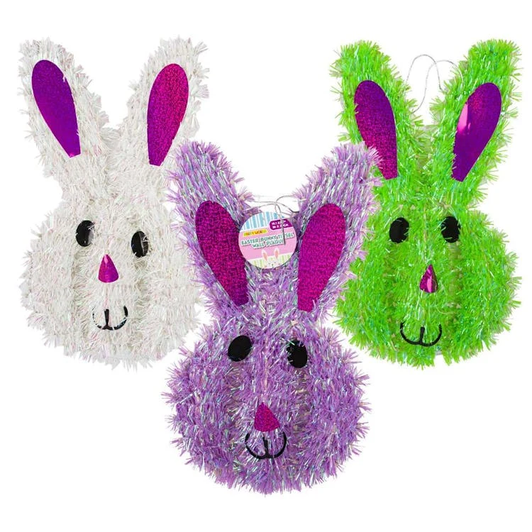 Easter Bunny Wall Dcor- Three Assorted 8" 1