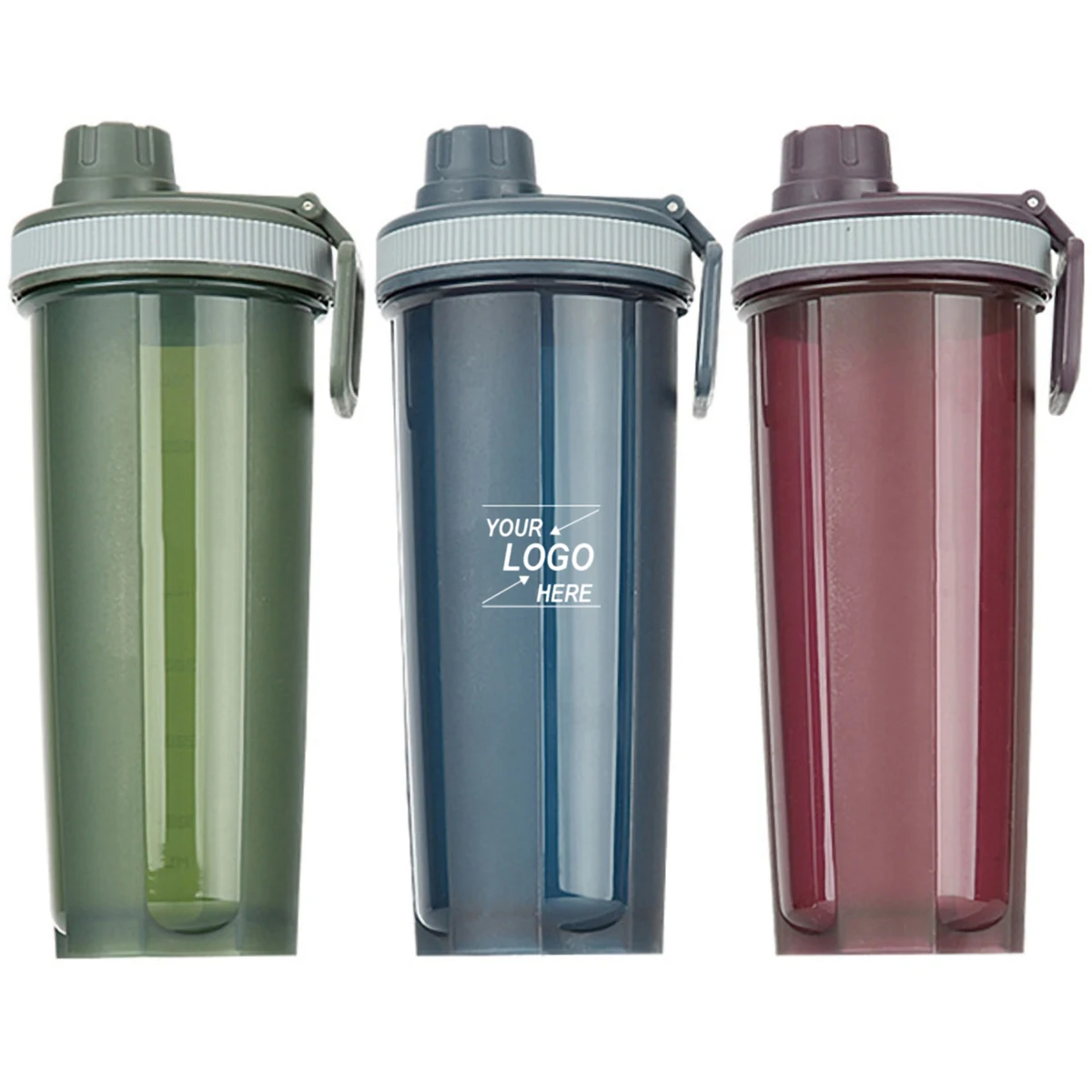 24 Oz. Protein Shaker Bottle w/Handle 1