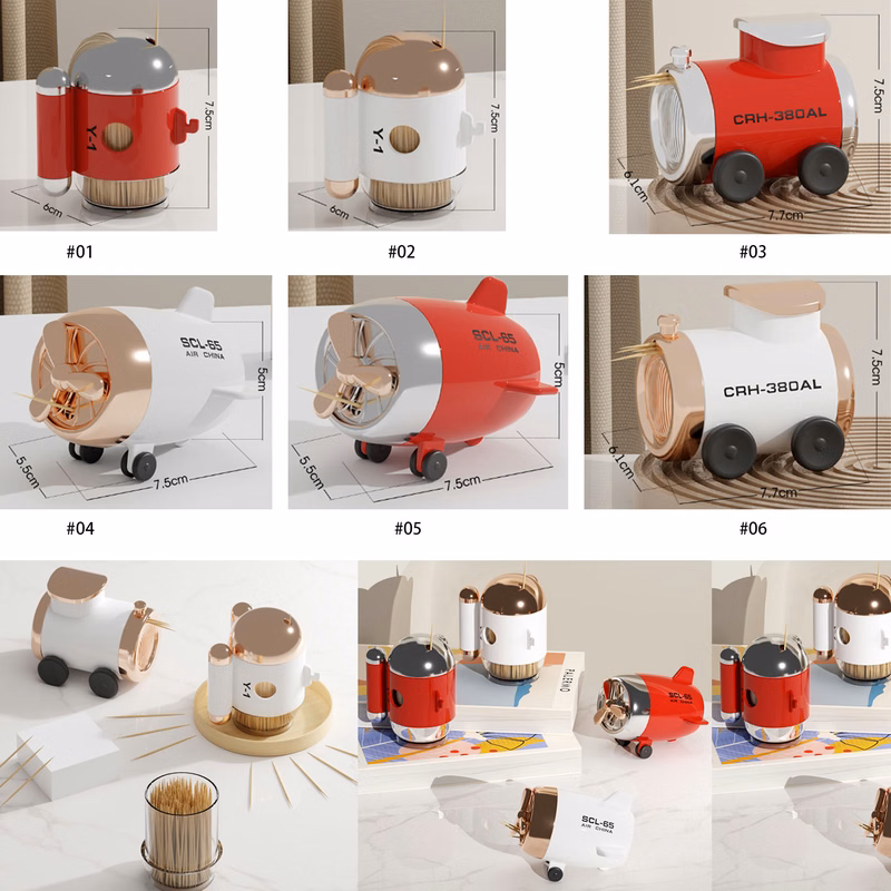 Automatic Household Cartoon Toothpick Holder