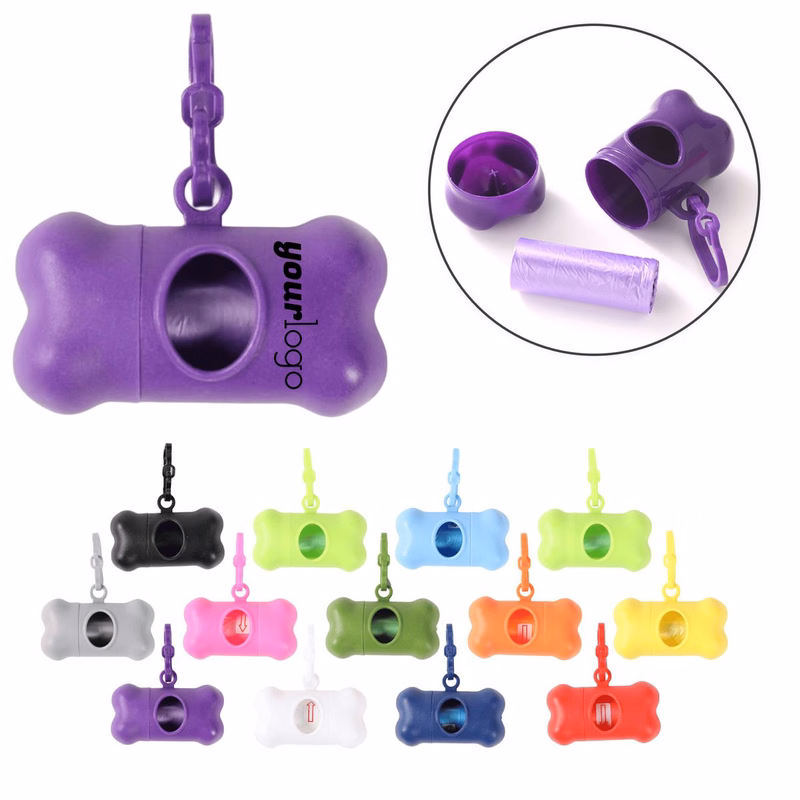 Custom Logo Bone Shaped Pet Waste Dispenser