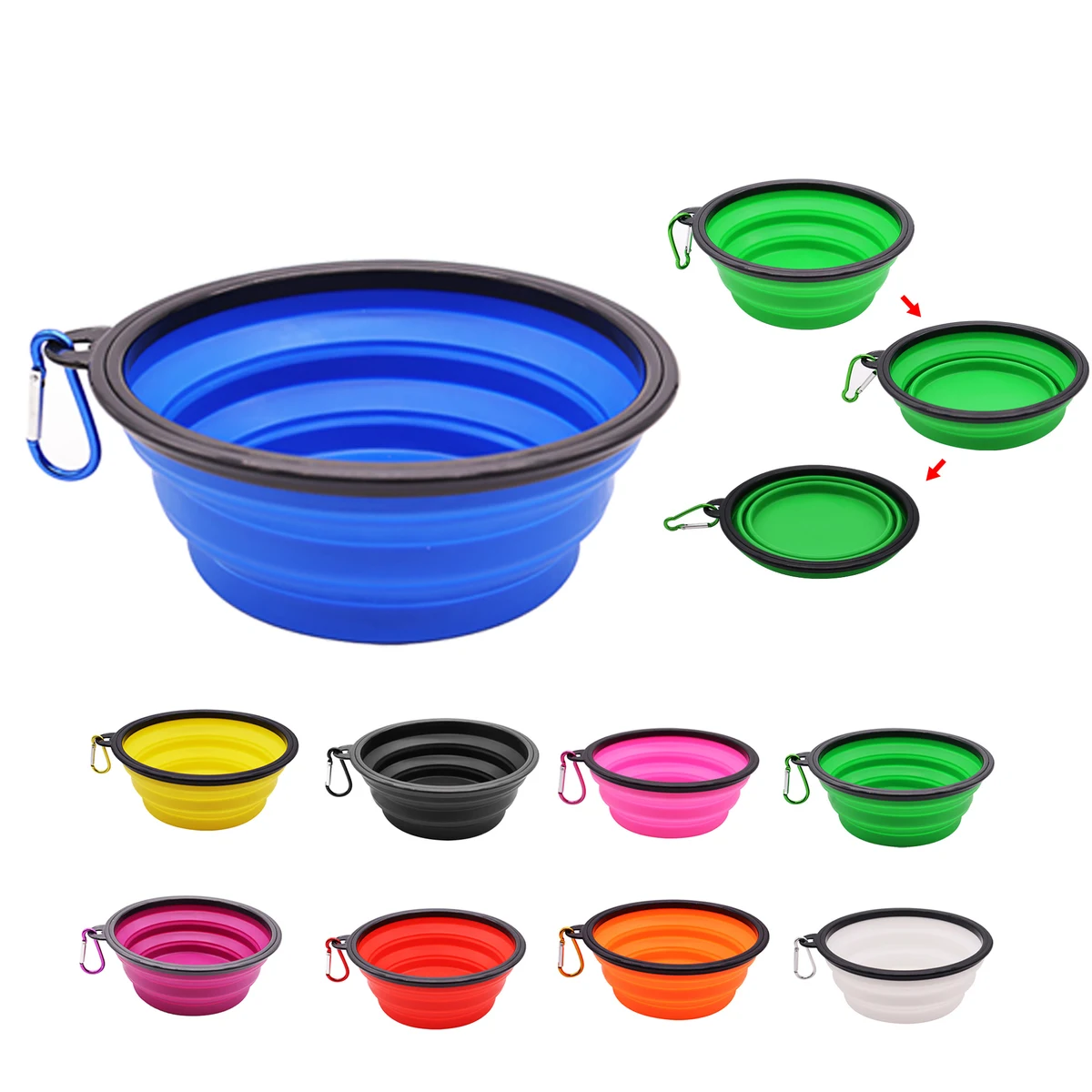 Fold Flat Pet Feeding Bowl 1