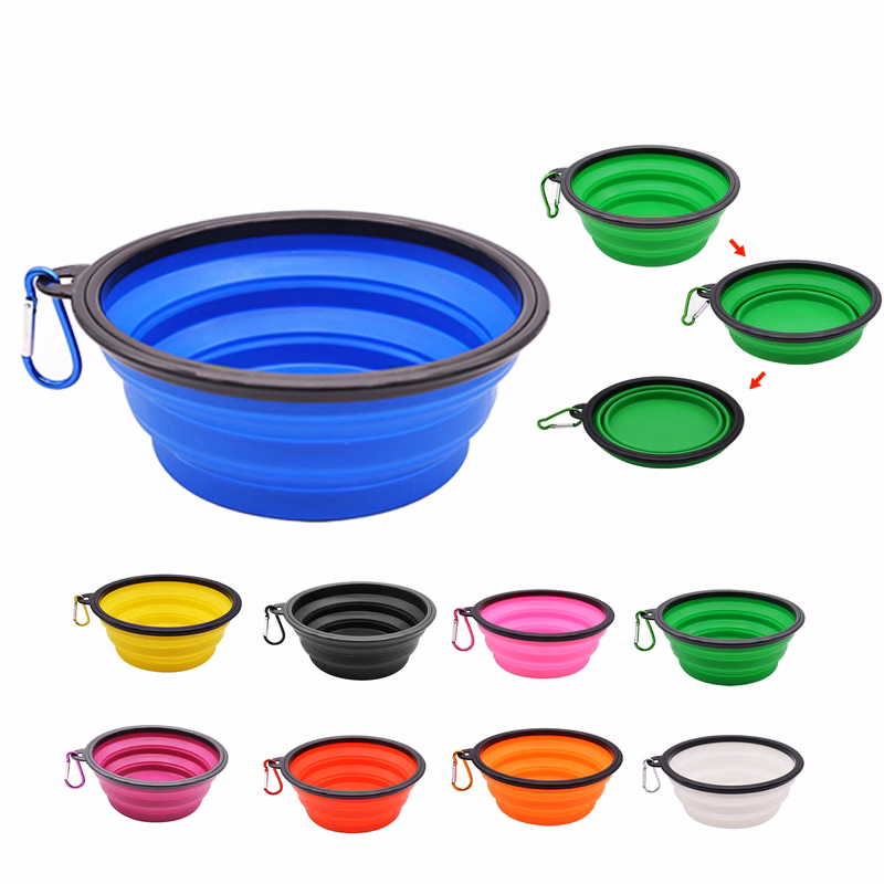 Fold Flat Pet Feeding Bowl