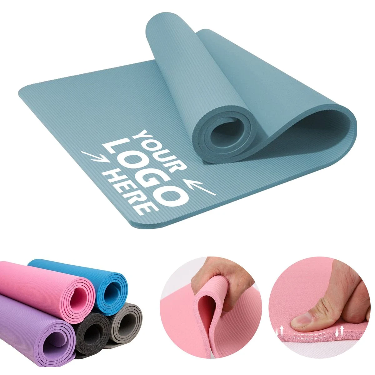 Custom 10mm Anti-Slip Fitness Mats 1