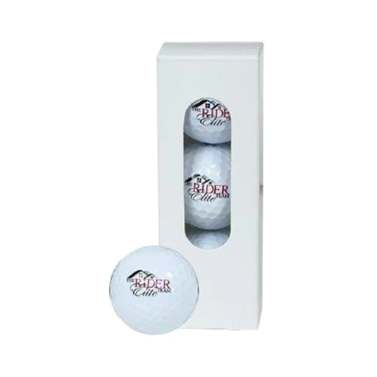 3 Ball White Golf Ball Sleeves 1