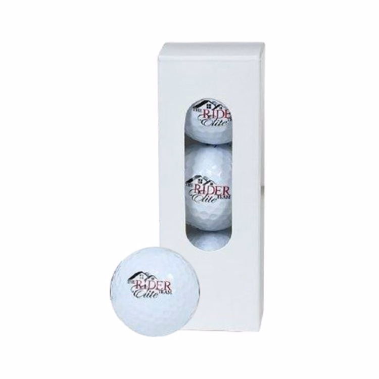 3 Ball White Golf Ball Sleeves