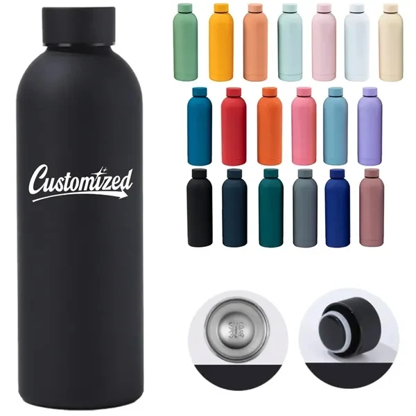 Custom Full-Color 17 oz Vacuum Insulated Bottle — Sleek Stainless Steel Hydration, custom water bottle with logo imprint 1