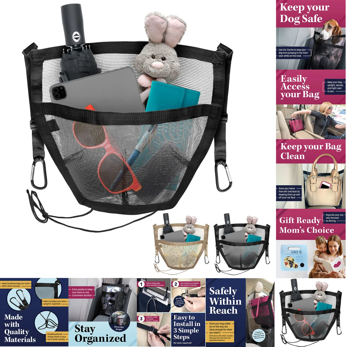 Car Cache Purse Holder For Car 1