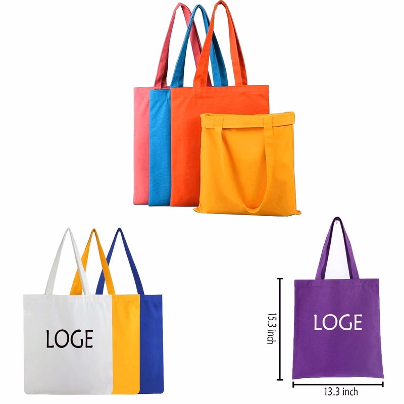 Cotton Canvas Tote Bags  MOQ 100PCS