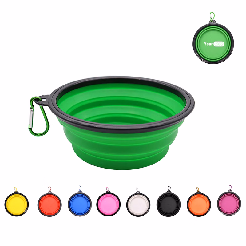 Portable Foldable Pet Bowl MOQ 100PCS