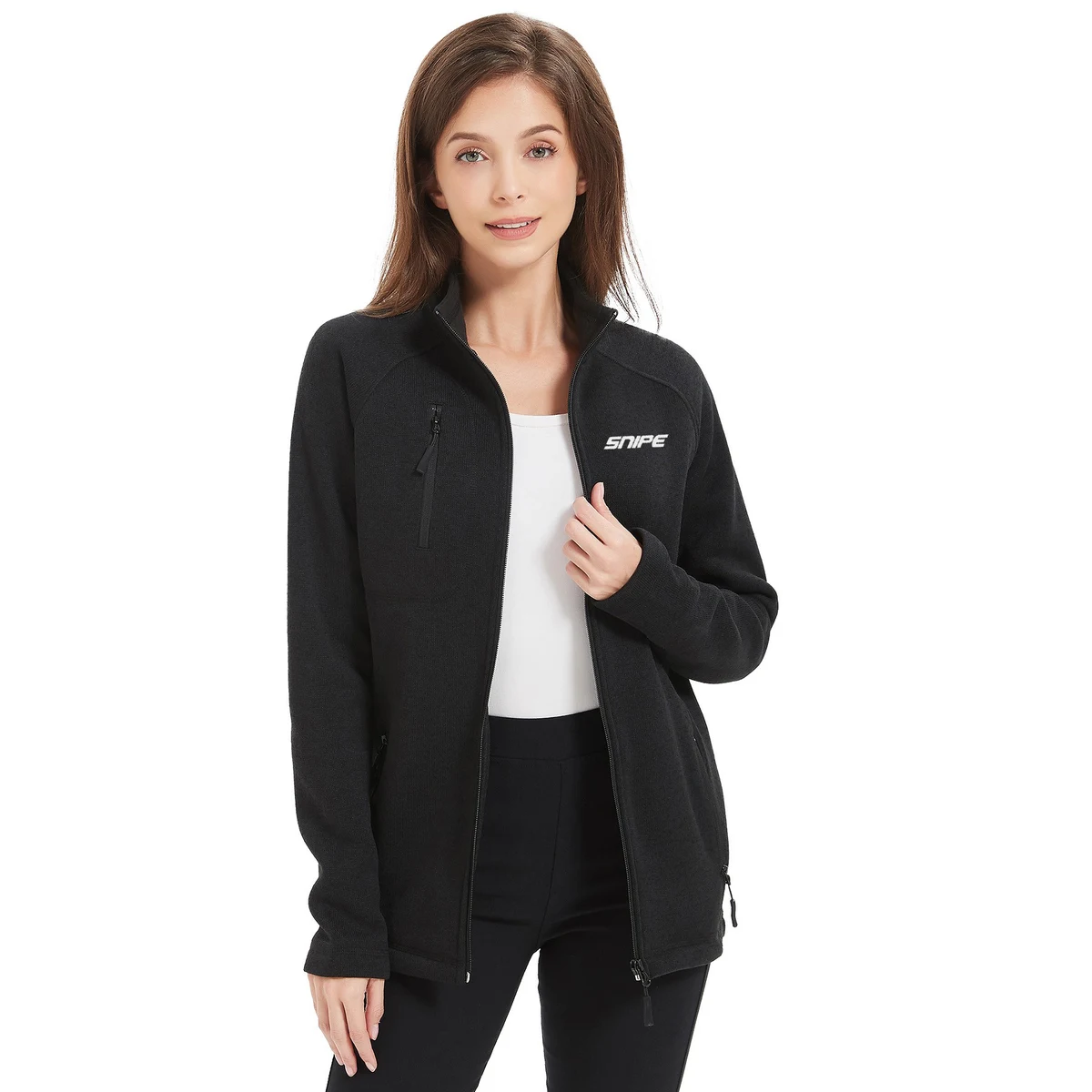 Women's Full Zip Microfleece Brushed Back Jacket 1