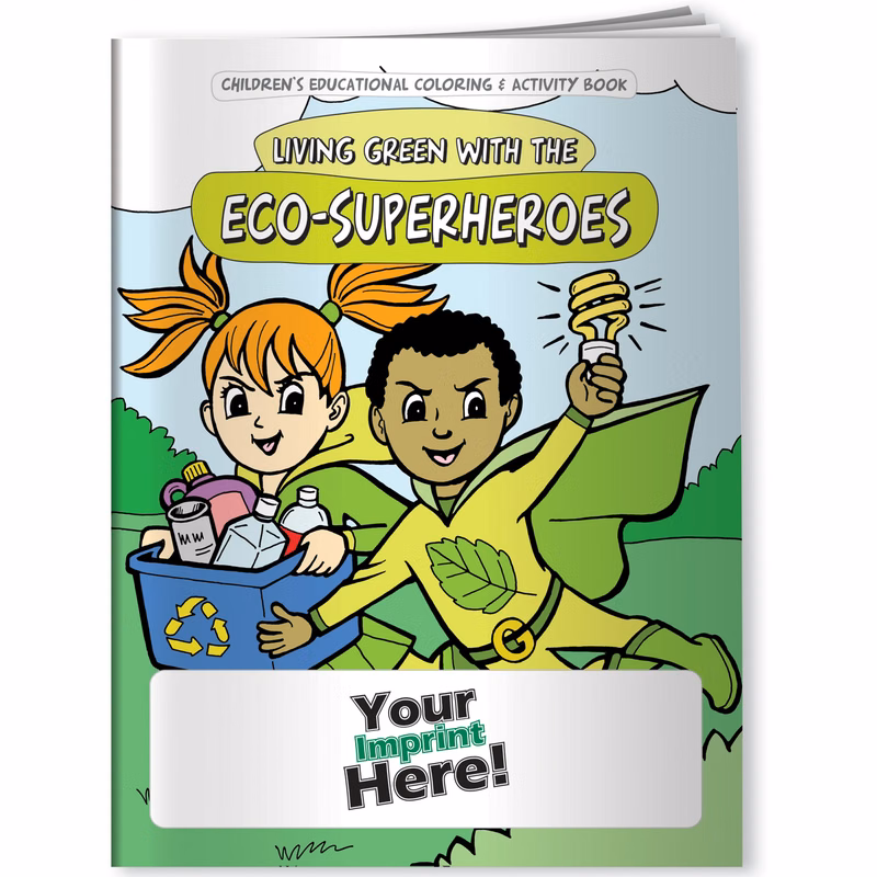 Coloring Book - Living Green with Eco-Superheroes
