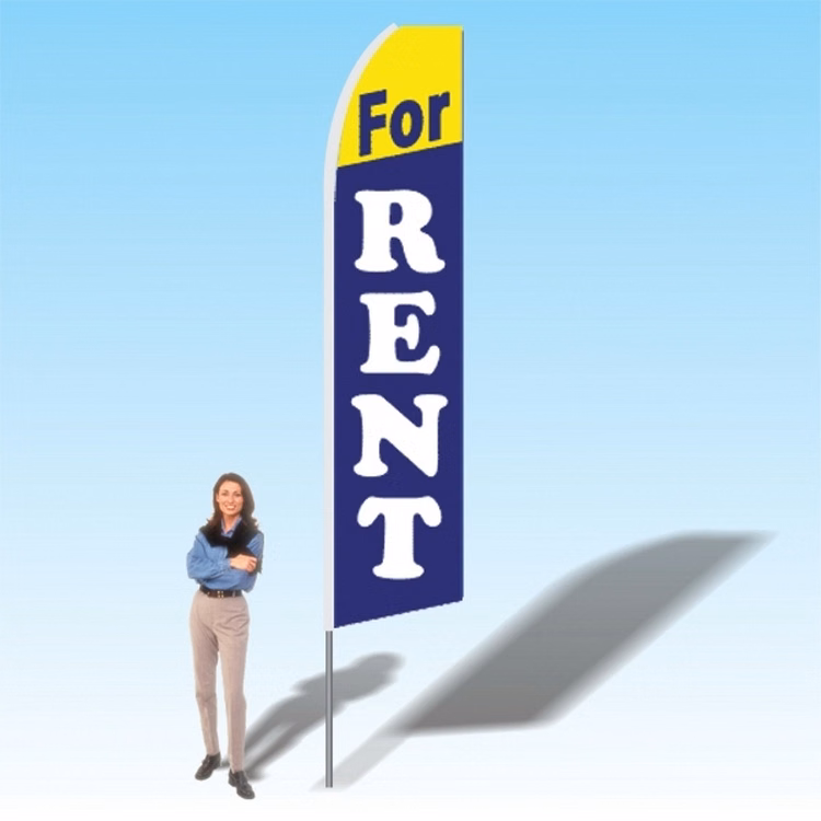15FT For Rent Advertising Banner Flag