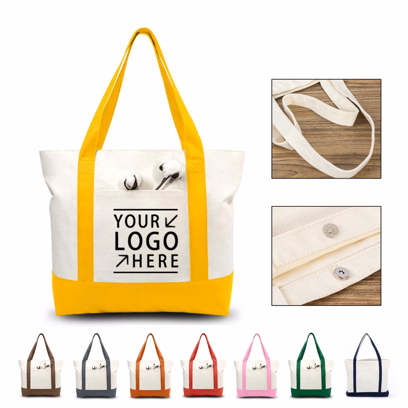 Classic Cotton Canvas Tote Bag