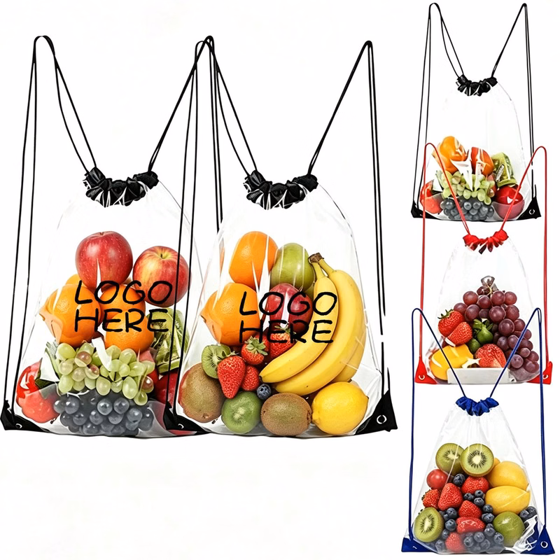 13*16 Inch PVC Drawstring Backpack Bag