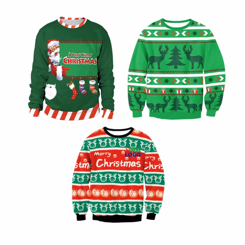 MOQ 10 Merry Christmas Themed Couple Sweatshirt