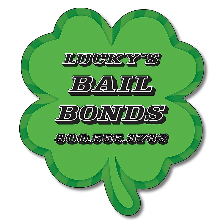Magnet - 4-Leaf Clover Shape (3x3.375) - 25 Mil. 1