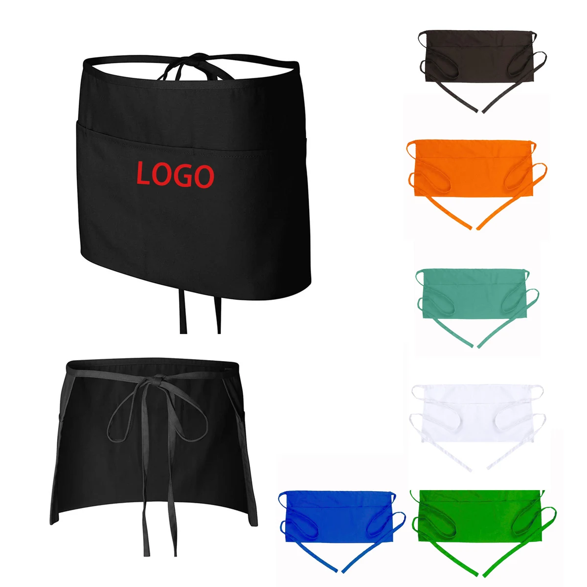 Half Body Server Short Aprons 1