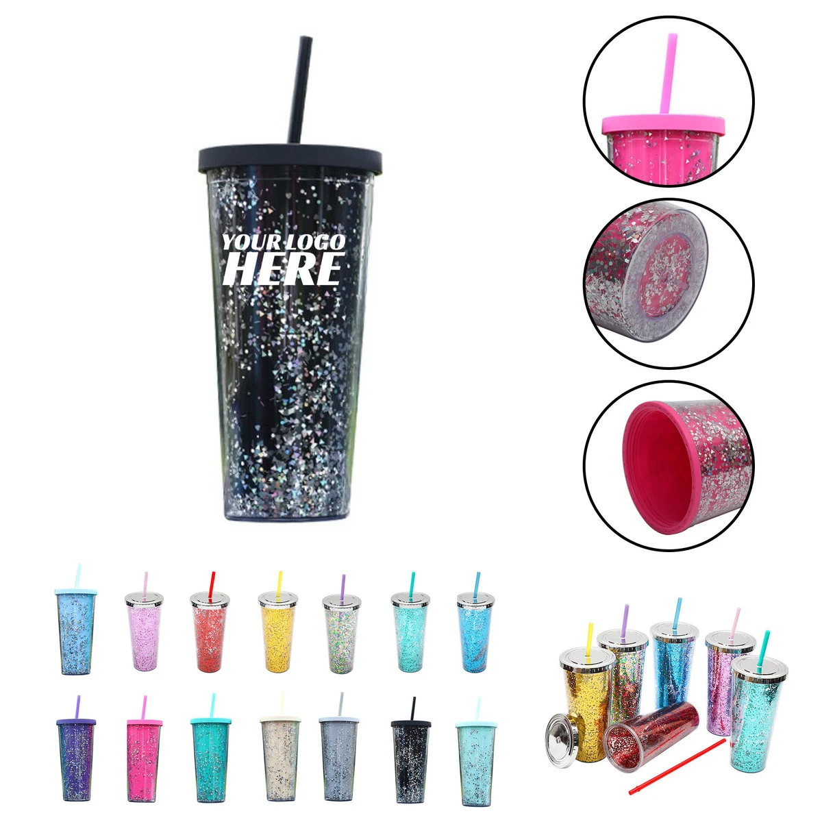 Iridescent Iced Coffee Travel Mug 1