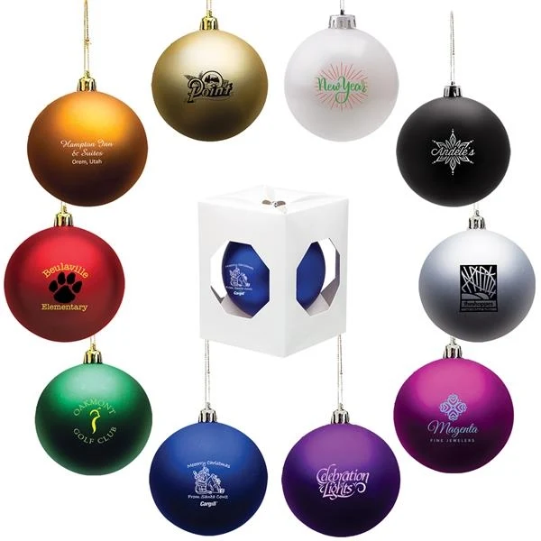 4" Shatter Resistant Ornaments with Strings 1